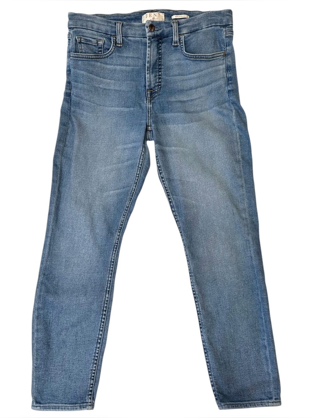 🫶 JEN7 by 7 For All Mankind Jeans Women’s Size 8 Denim Blue Ankle Skinny Stretch